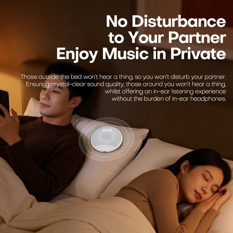 White Noise Machine Sleep - Lenovo Pillow Speaker HiFi Sleep Sound