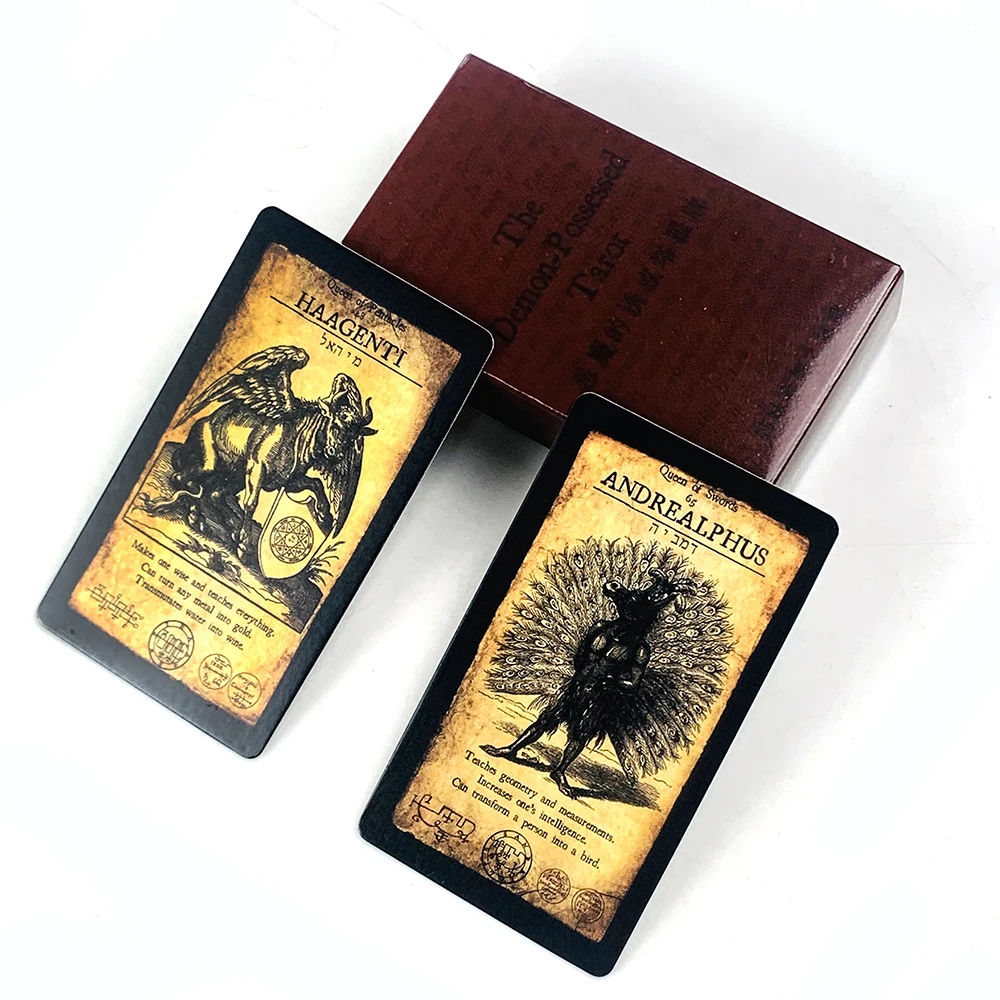 

New Tarot Cards 78 Tarot Deck English Version Mysterious Divination Board Game, Perfect For Spiritual Guidance & Collector