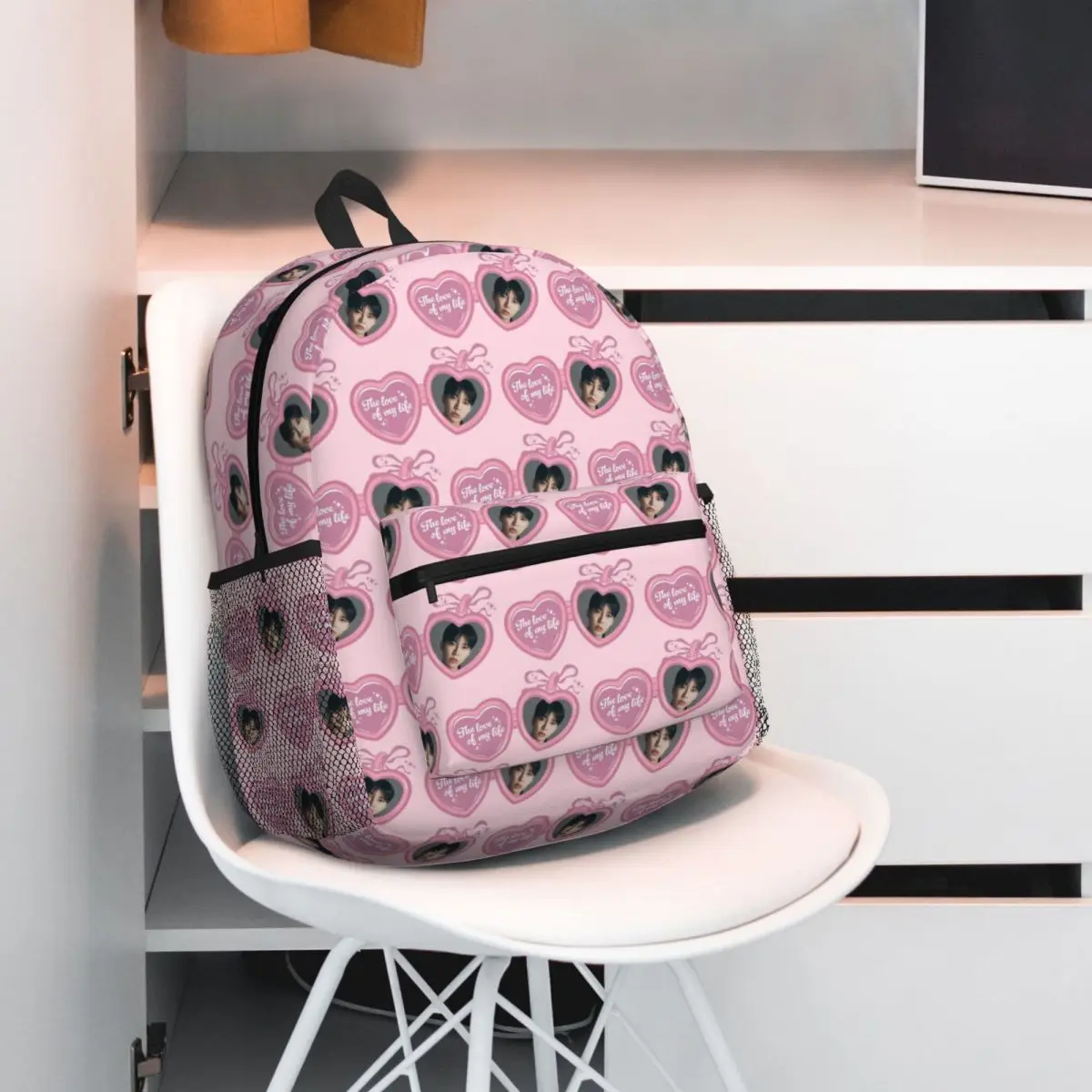 

Love Of My Life Locket Lim Young Woong Backpack Student BookBag Children School Bag Laptop Shoulder Bags for Boys Girls