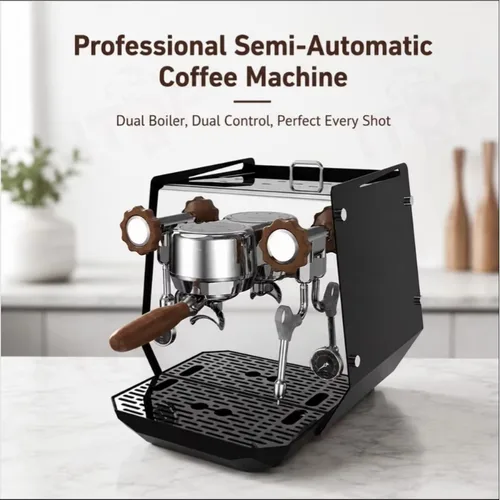 Cafetera Espresso Semiautomática De Acero Inoxidable