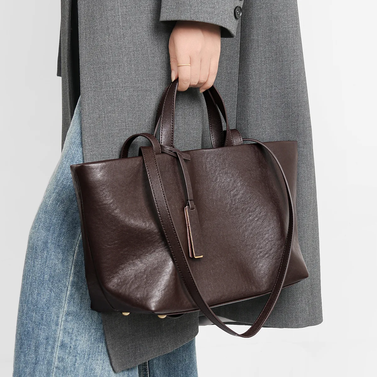 

100% Genuine Leather Large Capacity Diaper Bag Tote Messenger For Women Luxury Elegant Work Commuter Style