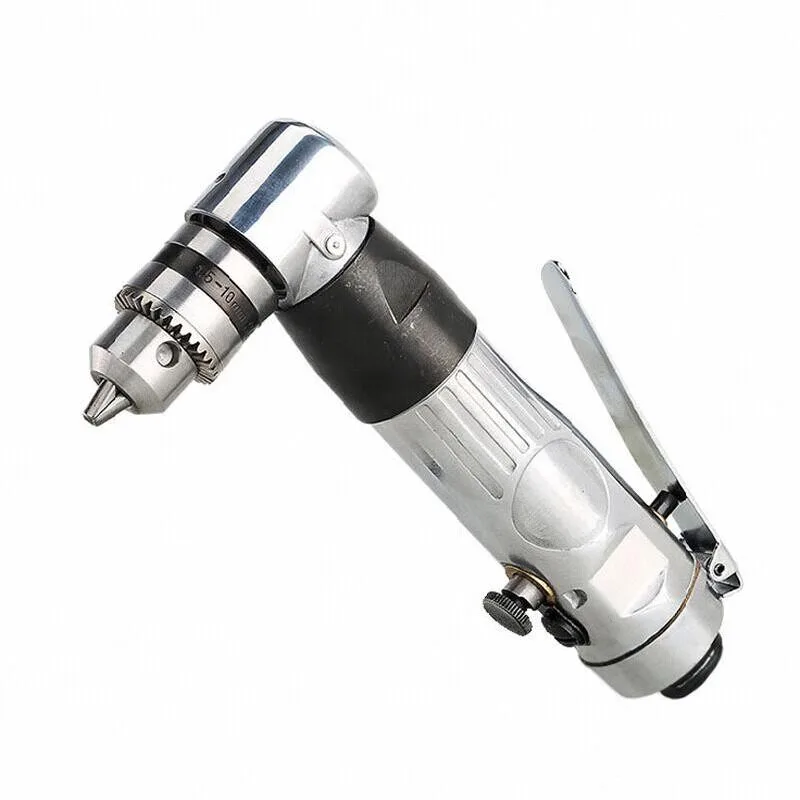 For Right Angle, Strong, Air Drill 3/8L Elbow Drilling Machine Positive and Reverse Pneumatic Air Drill 10mm