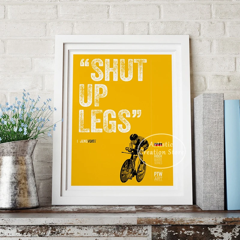 Cycling Art Poster If You Brake You Don't Win Inspirational Quote Canvas Painting Prints Wall Pictures Famous Bikers Home Decor