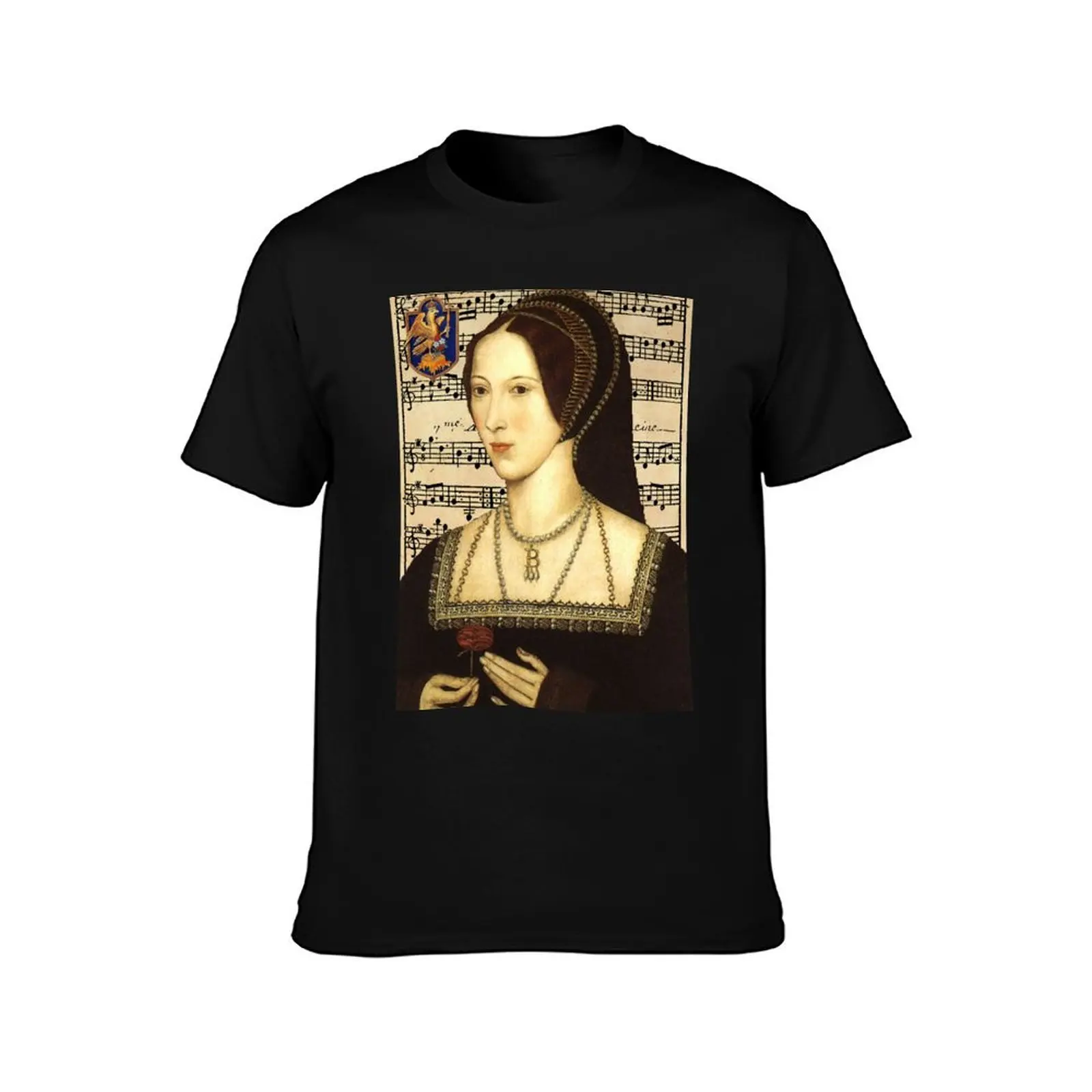 Anne Boleyn, Queen of England T-Shirt Minimalist Casual Short Sleeve Top