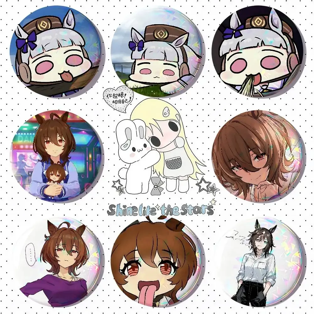 Cute Game P-pretty D-derbyS Kawaii Badge Pins For Friend, Backpack, Clothing, Collectible Accessories, Jewelry Gift