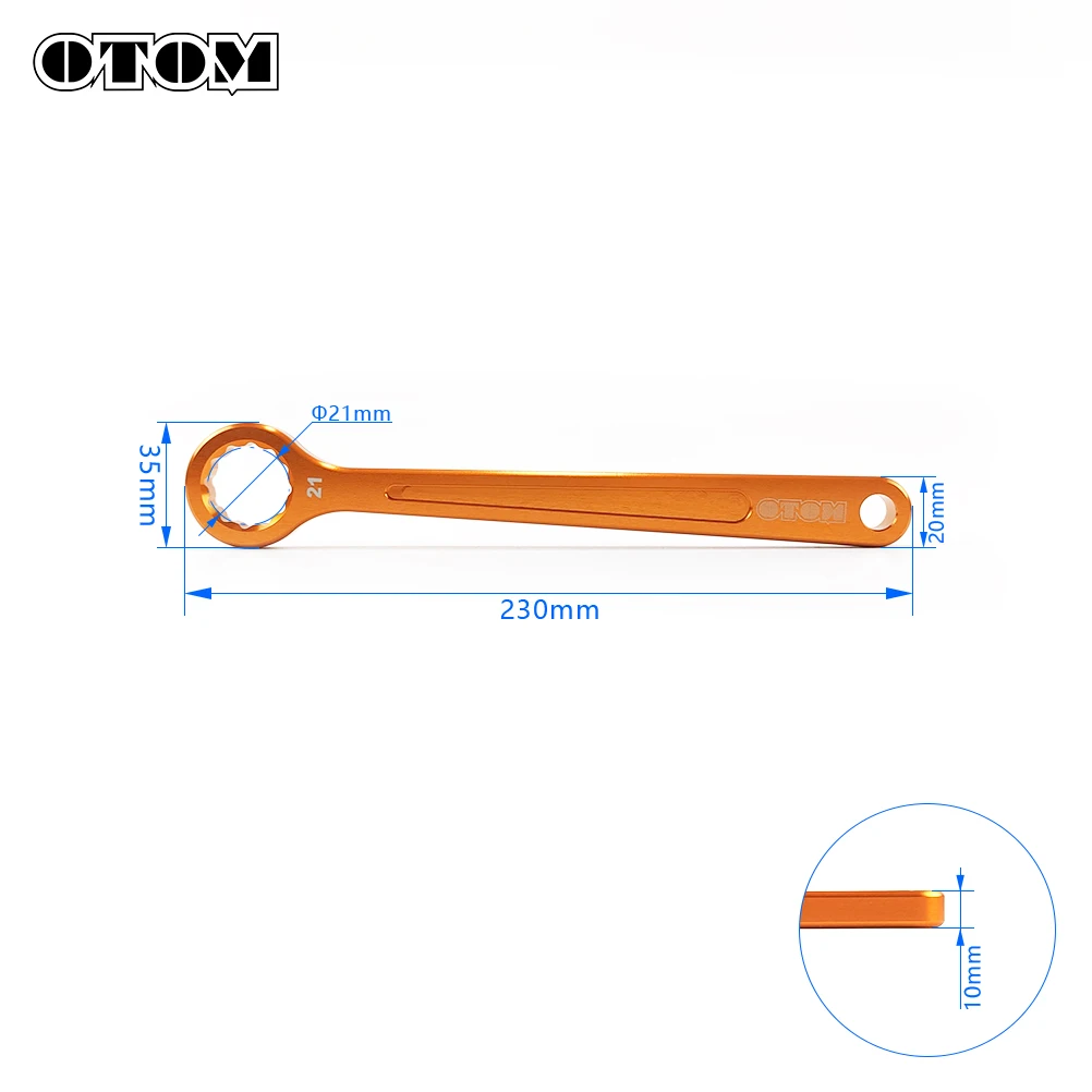 OTOM 21mm Motocross Repair Tool Spark Plug Wrench Removal Accessories For KTM HUSQVARNA YAMAHA HONDA KAWASAKI SUZUKI Two-stroke