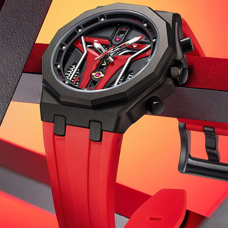 

Новые мужские часы, высококачественные водонепроницаемые часы с силиконовым ремешком, мужские многофункциональные кварцевые часы с календарем, мужские часы reloj hombre