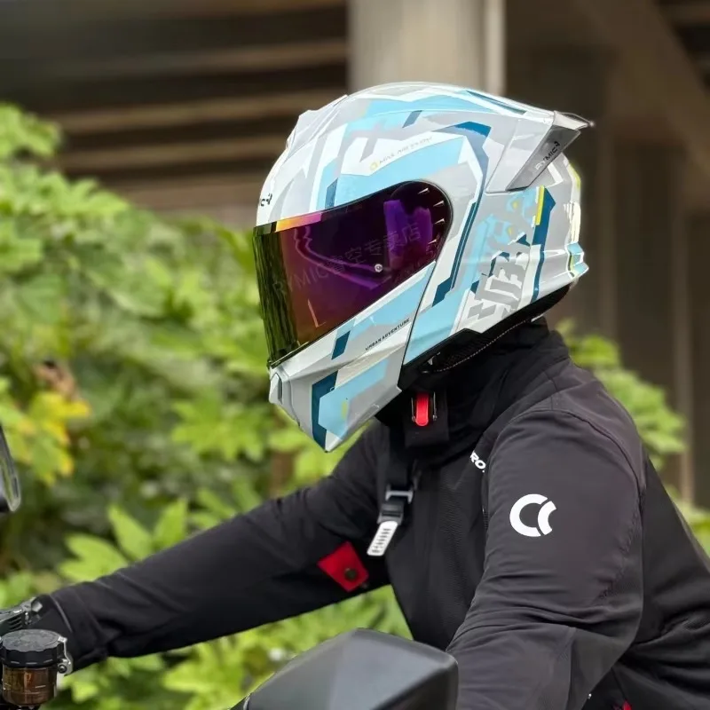 RYMIC R935 Flip Up Motorcycle Helmet Modular Full Face Moto Riding Helmet Casco Moto ECE DOT Certification Casco Capacete