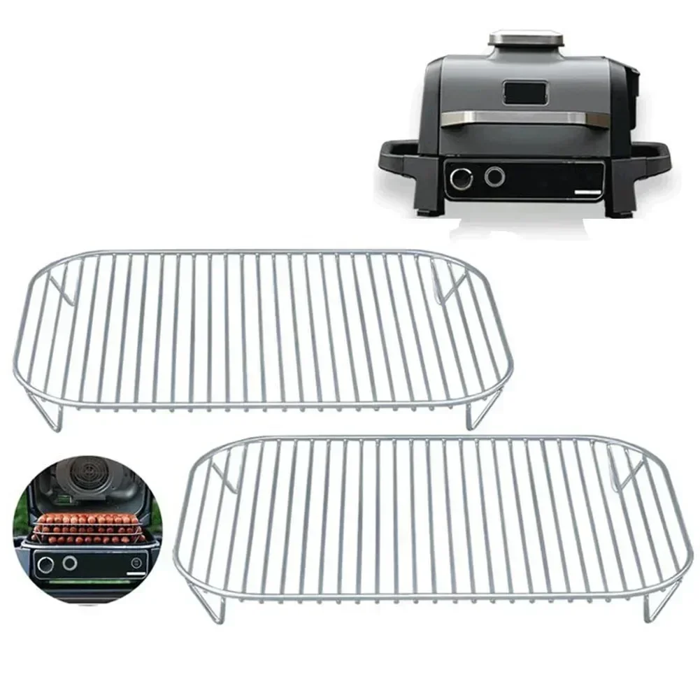 Stainless Steel Barbecue Mesh BBQ Net With Foot Barbecue Grill Mesh Cooling Rack Outdoor Camping Barbecue Stand For OG701 OG751