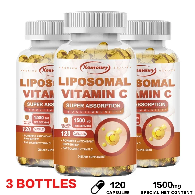 Liposomal Vitamin C - Supports Antioxidant and Nutrient Absorption, Energy Supplement, and Promotes Immune Health Vegan