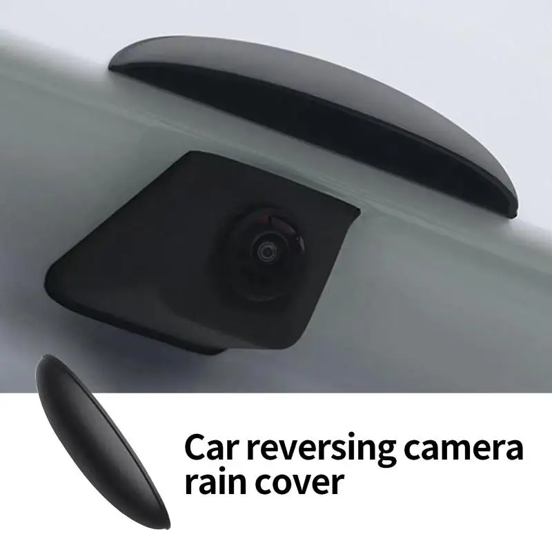 Car Reverse Camera Silicone Rain: 2pcs Shade Cover Auto Rear View Shield Cover Accessories