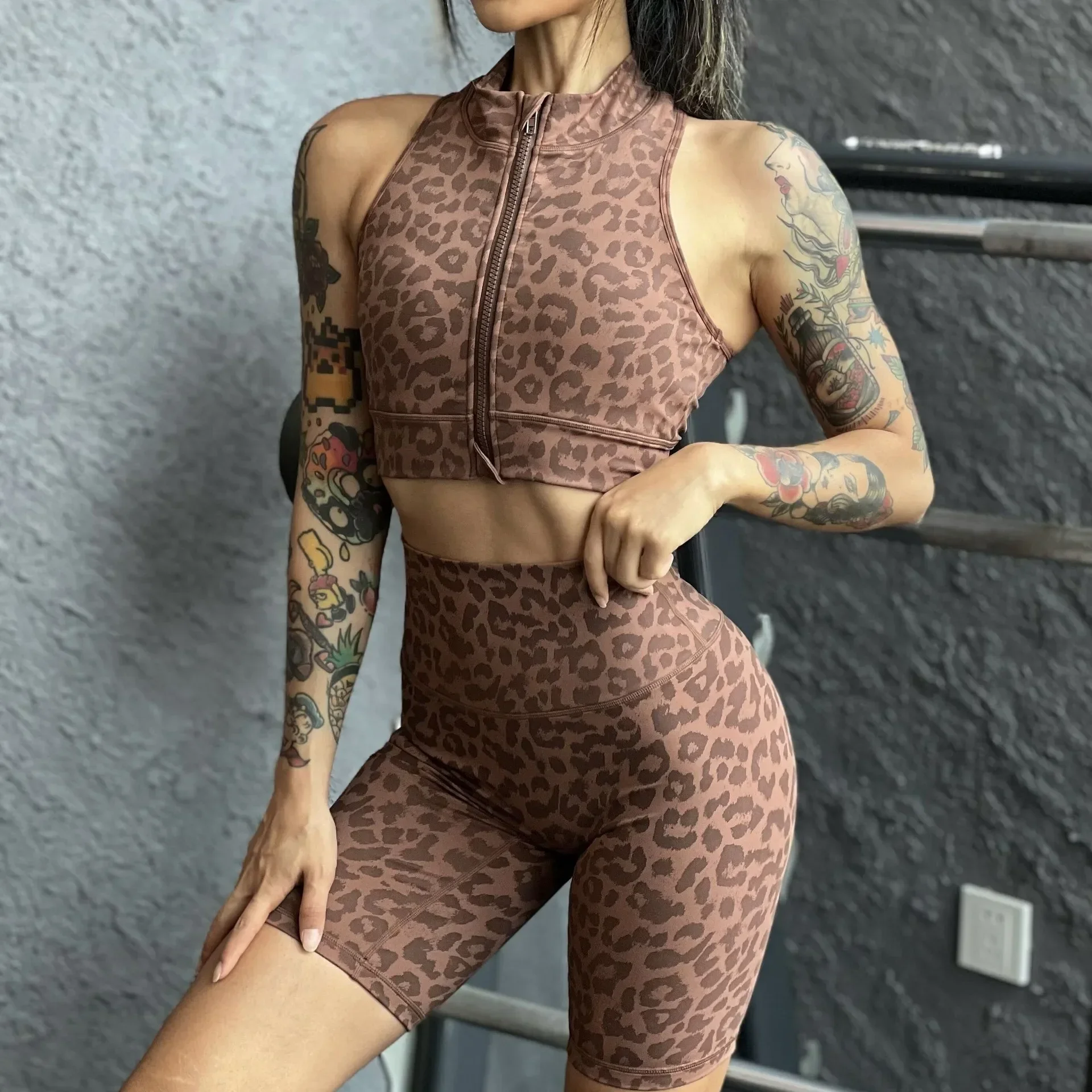 Lightweight Set Shockproof Gathering Fitness Yoga Profession al Training Bra Vest Shorts Runn ing Naked High Elasticity Breathab