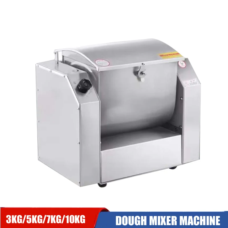 Electric Dough Mixer Machine 3/5/7/10KG Kitchen Equipment Food Processor Flour Churn Bread Pasta Noodles Make Machine