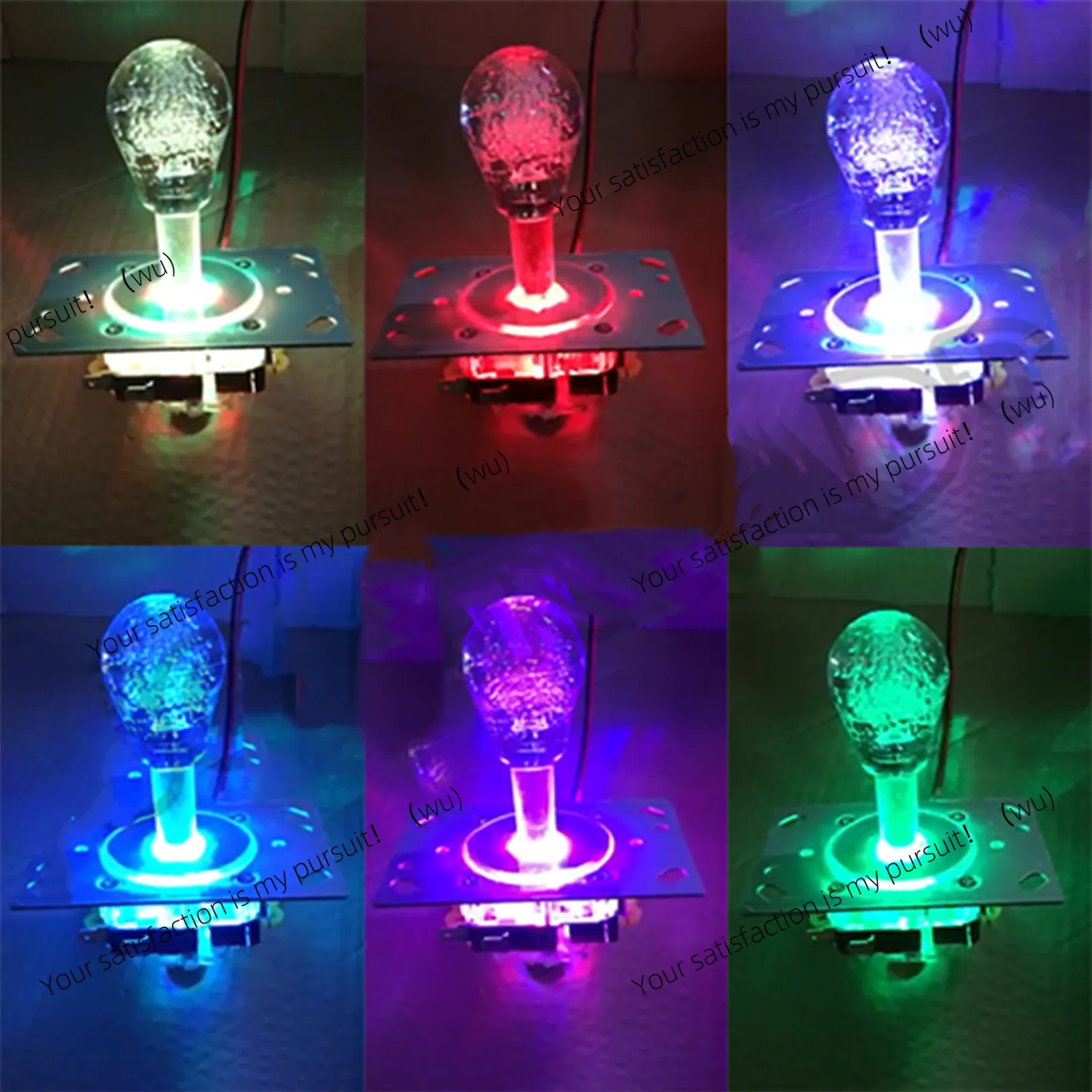 3pcs LED arcade joystick color illumination, 4-way/8-way, suitable for Jamma cabinet joystick DIY
