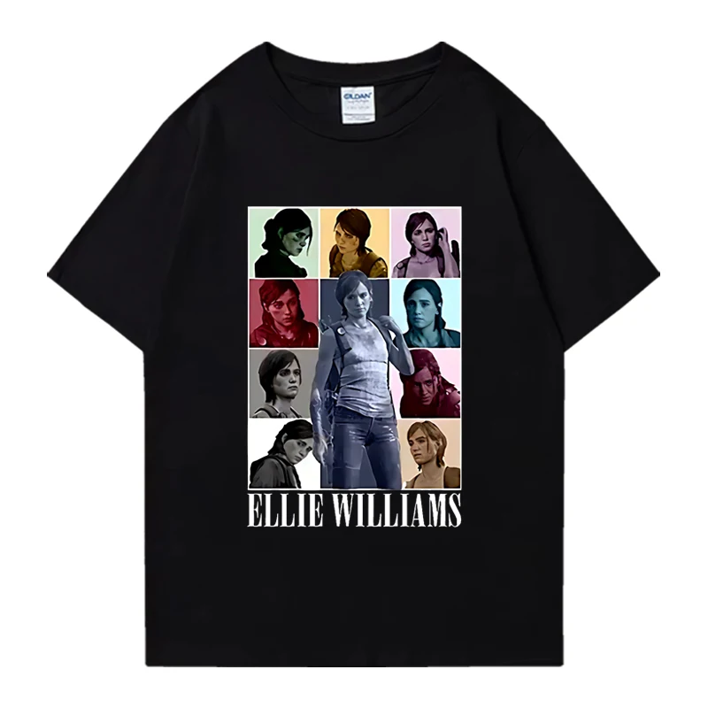 

The Last Of Us Movie ELLIE WILLIAMS print Fashion T shirt Men Woman's Hip Hop Vintage t-shirts streetwear Cotton plus size tops