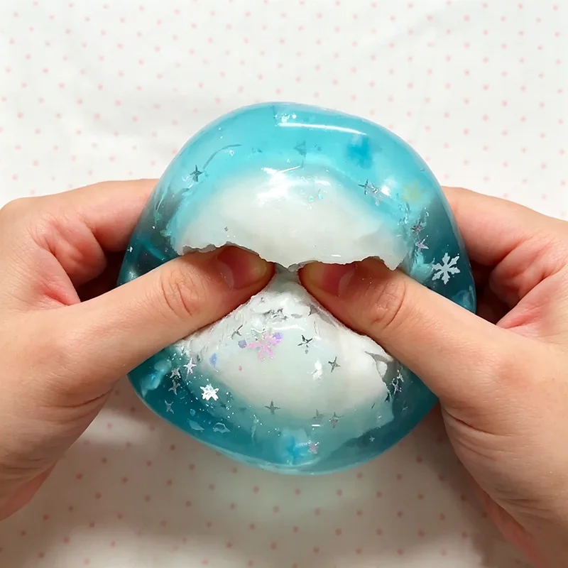 Snowflake Cracking Wax Ball  Flake Cracking Shatter ASMR Pop Sound Fidget Toy  Anti‑Stress Relief Squeeze Toy For Adults