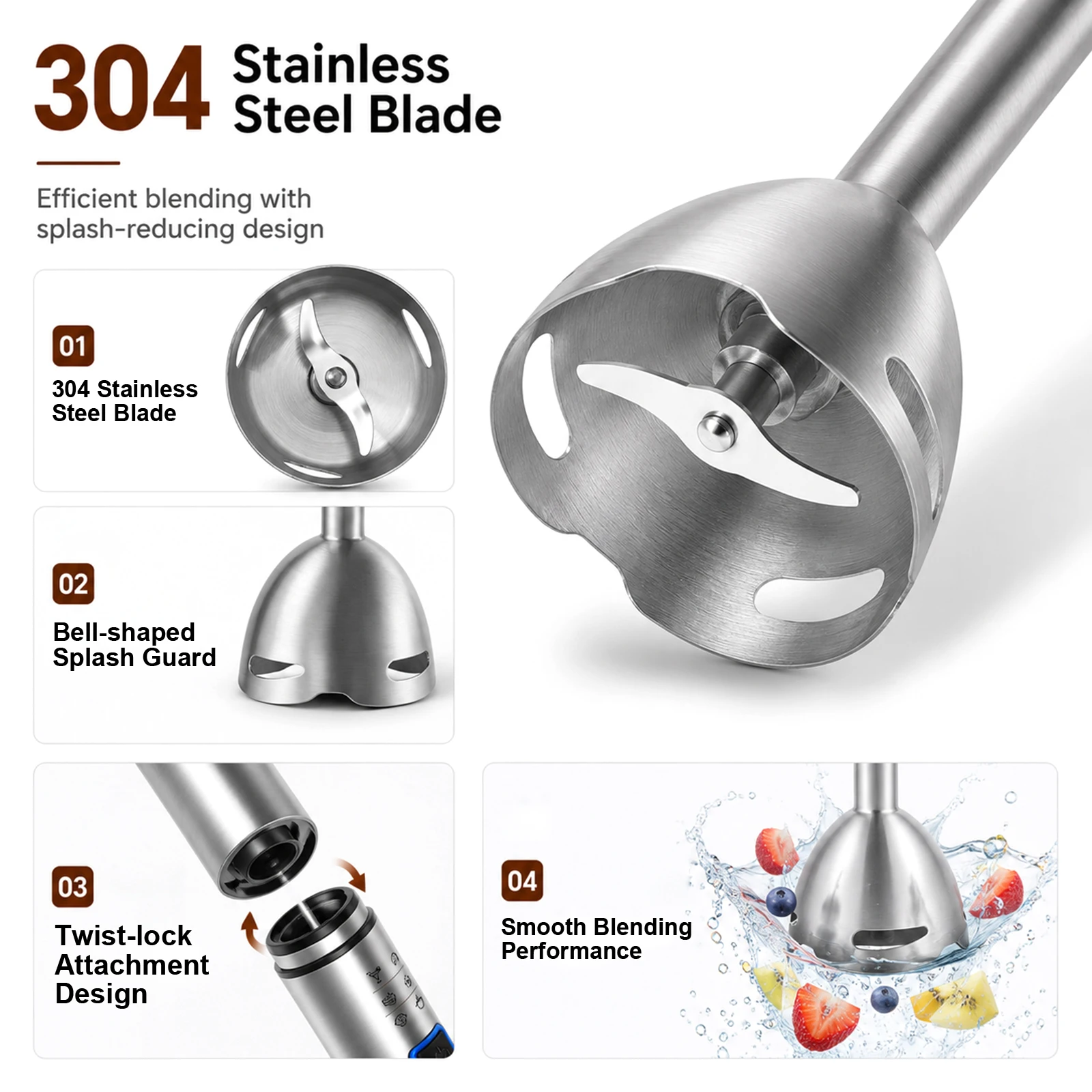 Batidora de Inmersión SIHAO de - Immersion Blender Stick reseña y precio