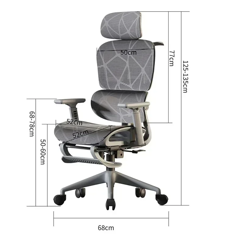 Massage 3D Hoofdsteun Silla Rugsteun Ergonomische Stoel Gaming Stoelen Verstelbare Computer Ontspannen De Escritorio Kantoormeubilair