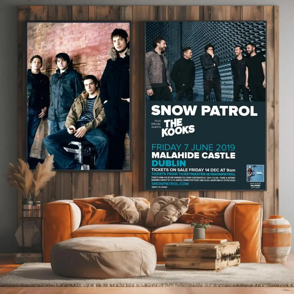 band S-Snow Patrol-L Painting Calligraphy Elegant Botanical Decor for Living Room Modern Interior Design