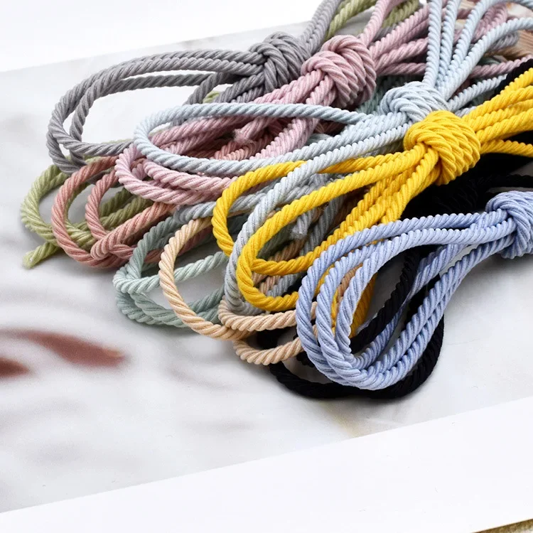 2.5mm Handmade DIY Hair Band Accessories Material Rubber Band Make Hair Ring Head Rope Rubber Band Hair Rope 30 Meters