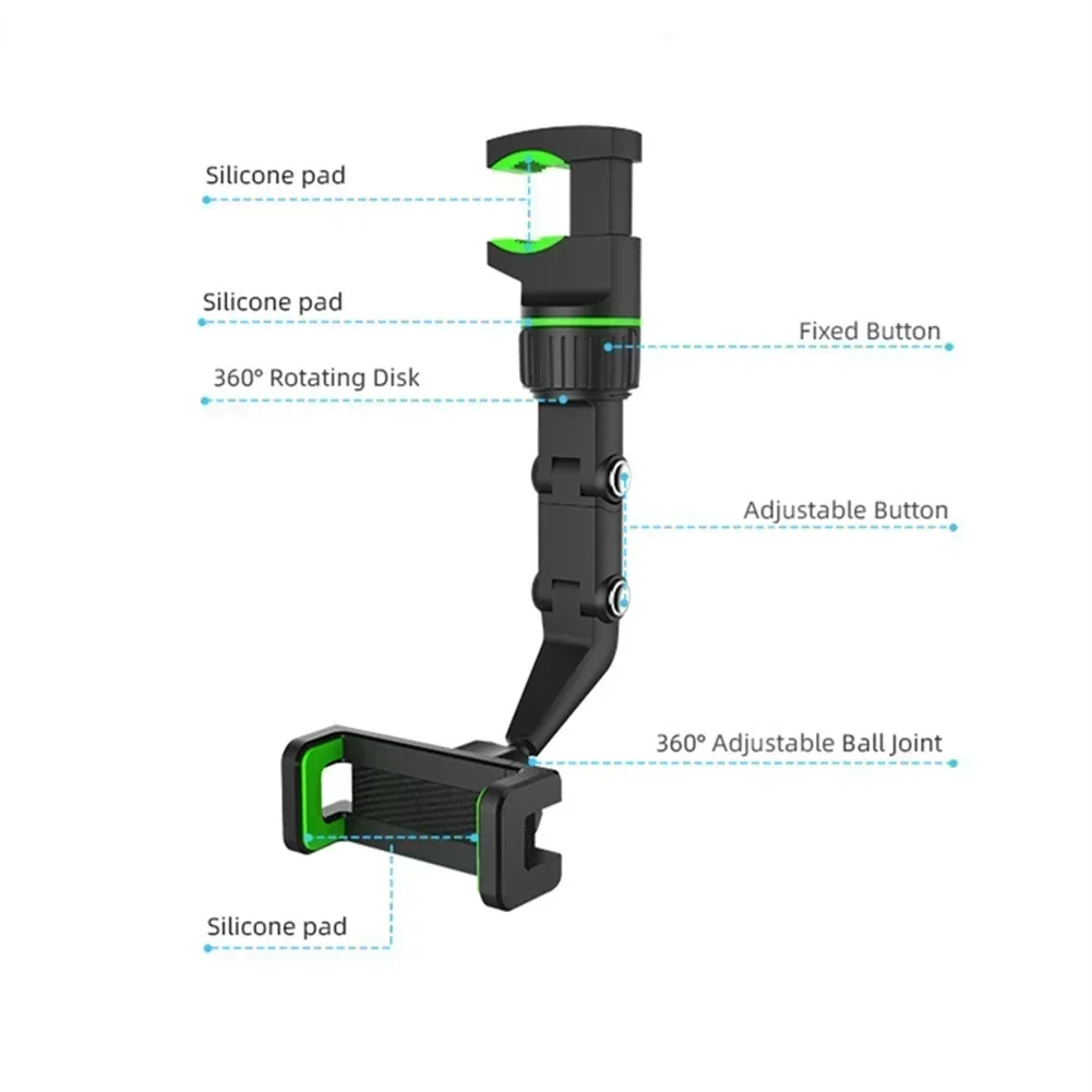 Soporte para micrófono, soporte Universal para teléfono de coche, Clips de soporte para transmisión en vivo, soporte para teléfono móvil, abrazadera