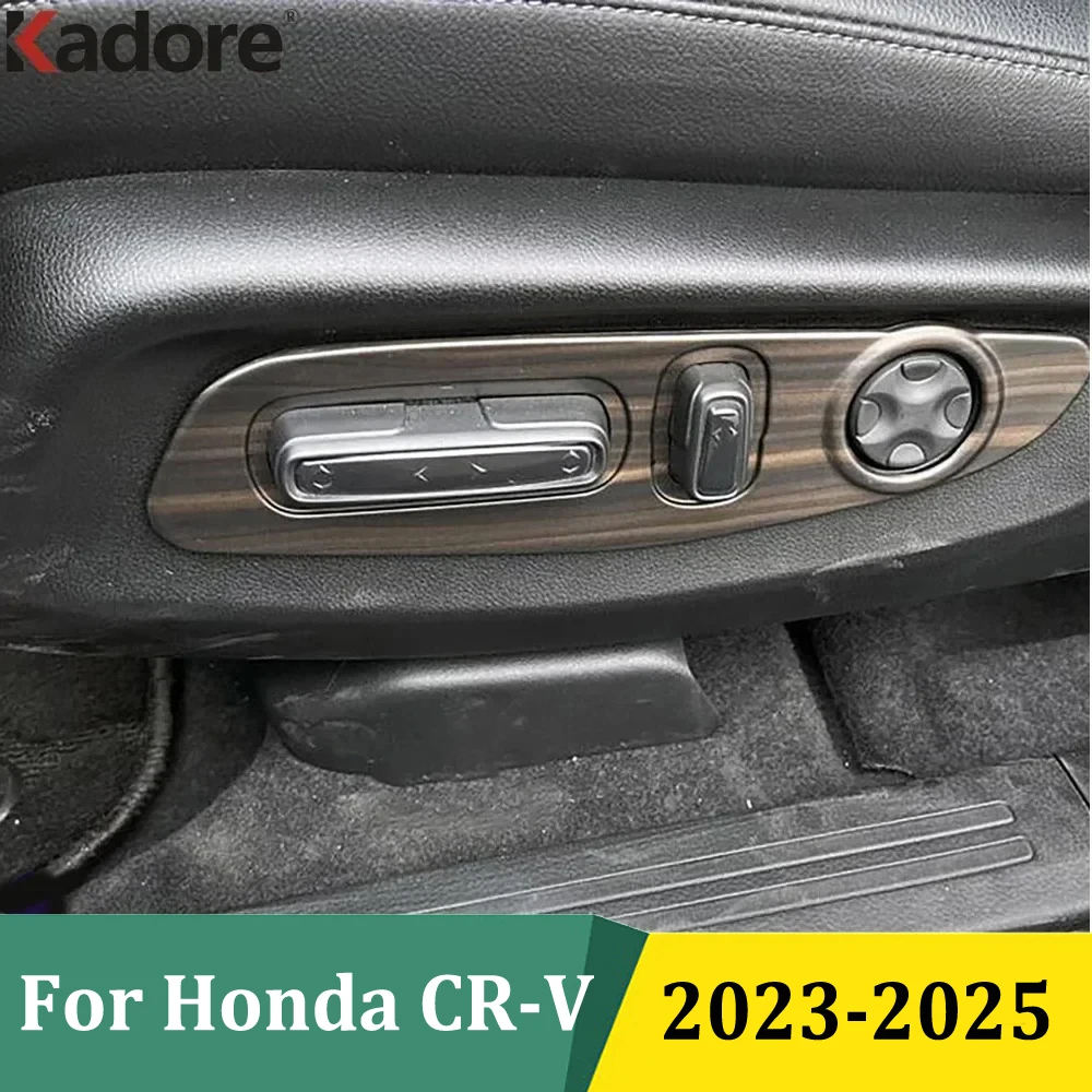 

Для Honda CRV CR-V 2023 2024 2025 ABS углеродное волокно переключатель регулировки сиденья крышка отделка наклейка аксессуары для салона автомобиля