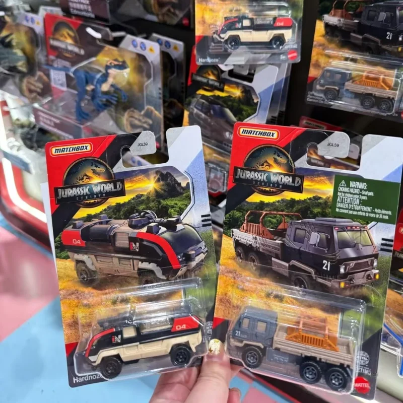 Jurassic World Rebirth 4 Matchbox Jeep Wrangler todoterreno rescate Ford Explorer modelo coche niño juguetes regalo de cumpleaños para niños