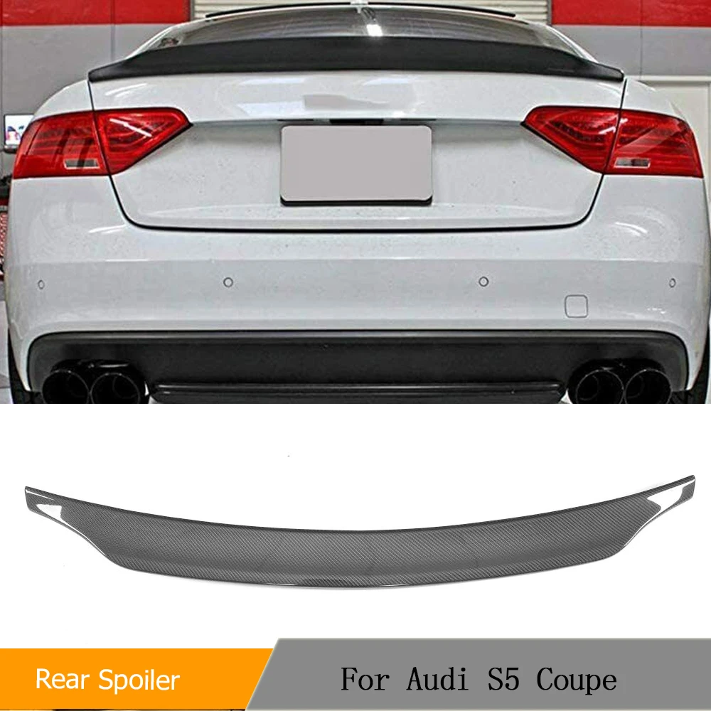 

Real Carbon Fiber Car Trunk Spoiler for Audi S5 2-Door Coupe 2008-2016 Rear Spoiler Rear Wing Spoiler Boot Lid (S5 2-Door)