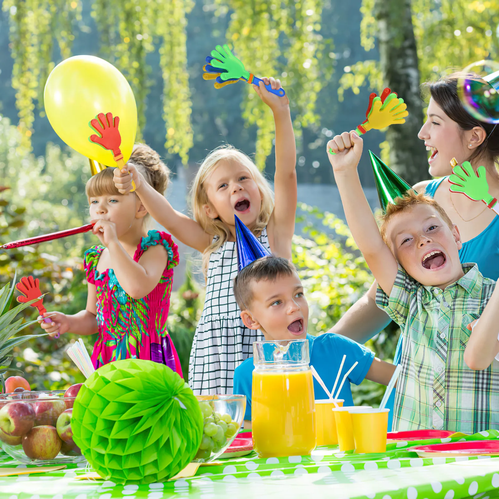 

20Pcs Hands Plastic Bright Color Applause Maker for Party Carnival Cheering Fun Hands Plastic