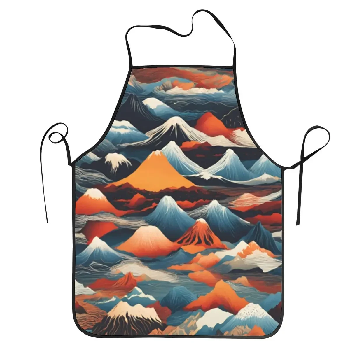 

Many A Mountain To Climb Aprons Chef Cooking Baking Tablier Sleeveless Bib Kitchen Cleaning Pinafore for Women Men Painting