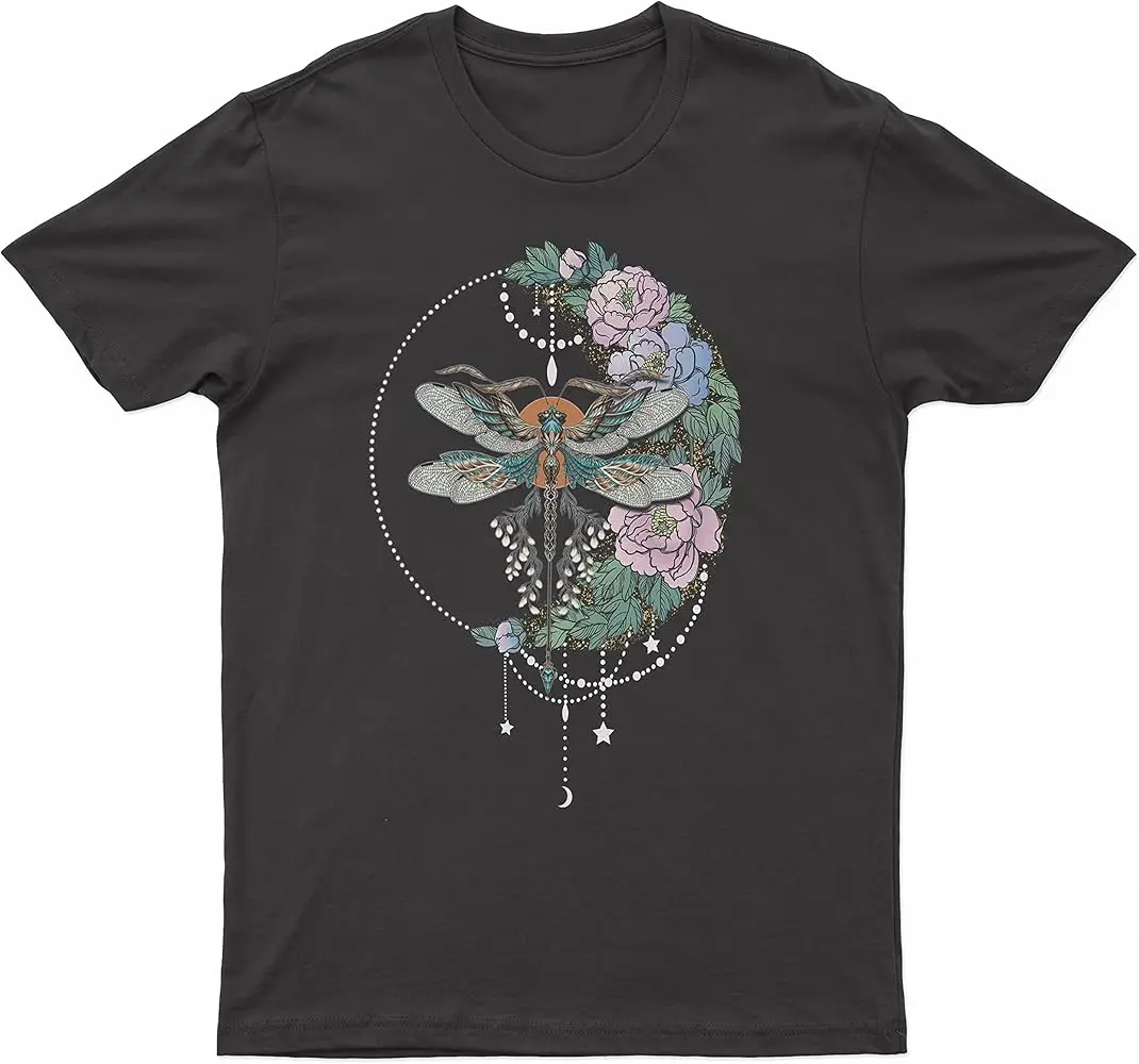 Dragonfly Beauty Fashion - Womens T-Shirt - Stylish Comfortable -  High Quality 100%Cotton Short Sleeve