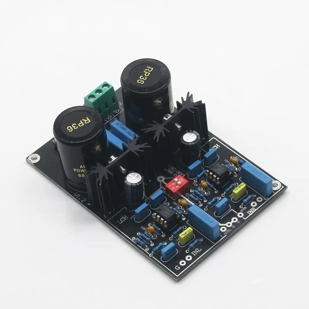 Assembled Dual MM Phono Aplifier Board Stereo Audio Board High Gain Low Noise