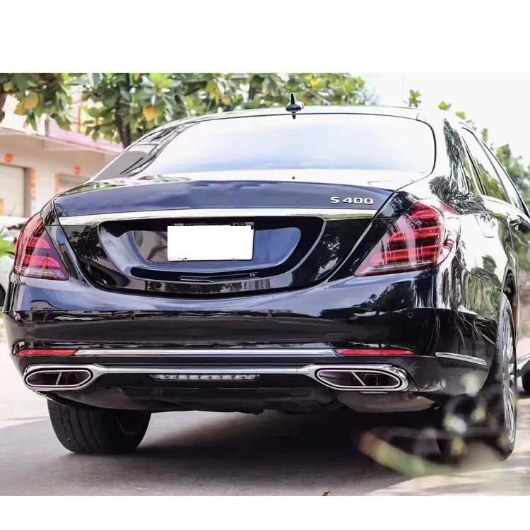 قطع غيار السيارات W222 ترقية 2020 نمط BodyKit شواء LED المصابيح الأمامية المصابيح الخلفية مصدات طقم الجسم ل 2014-2017