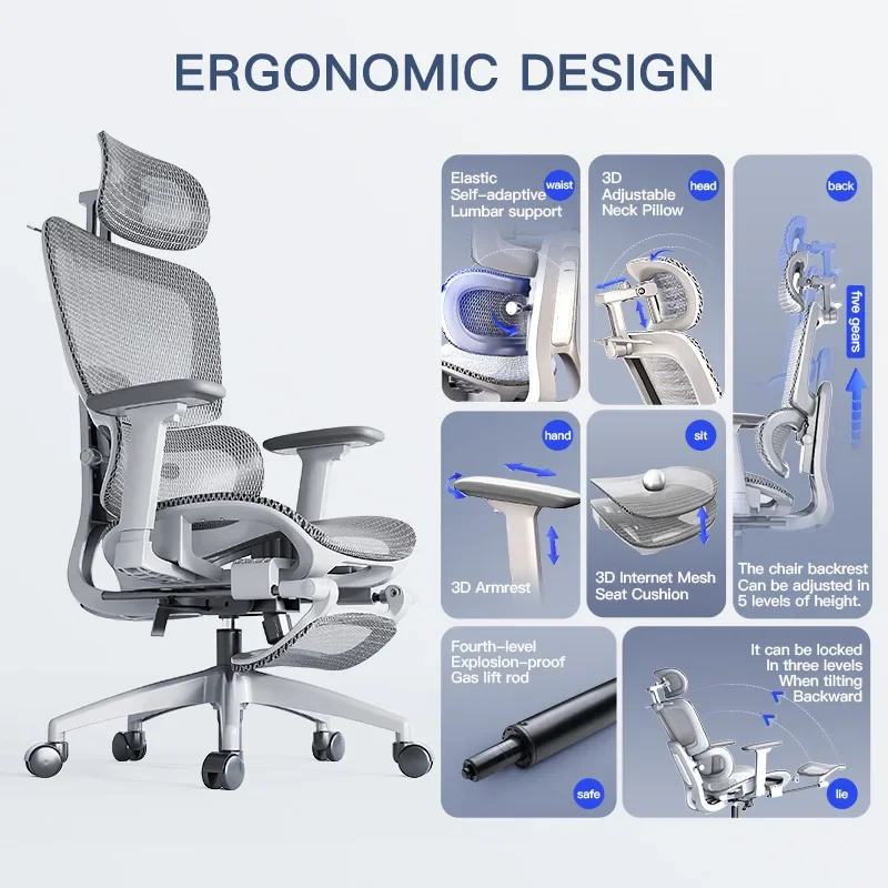 Portable Multi-functional Durable Ergonomic Chairs Without Fatigue In Sitting For A Long Time