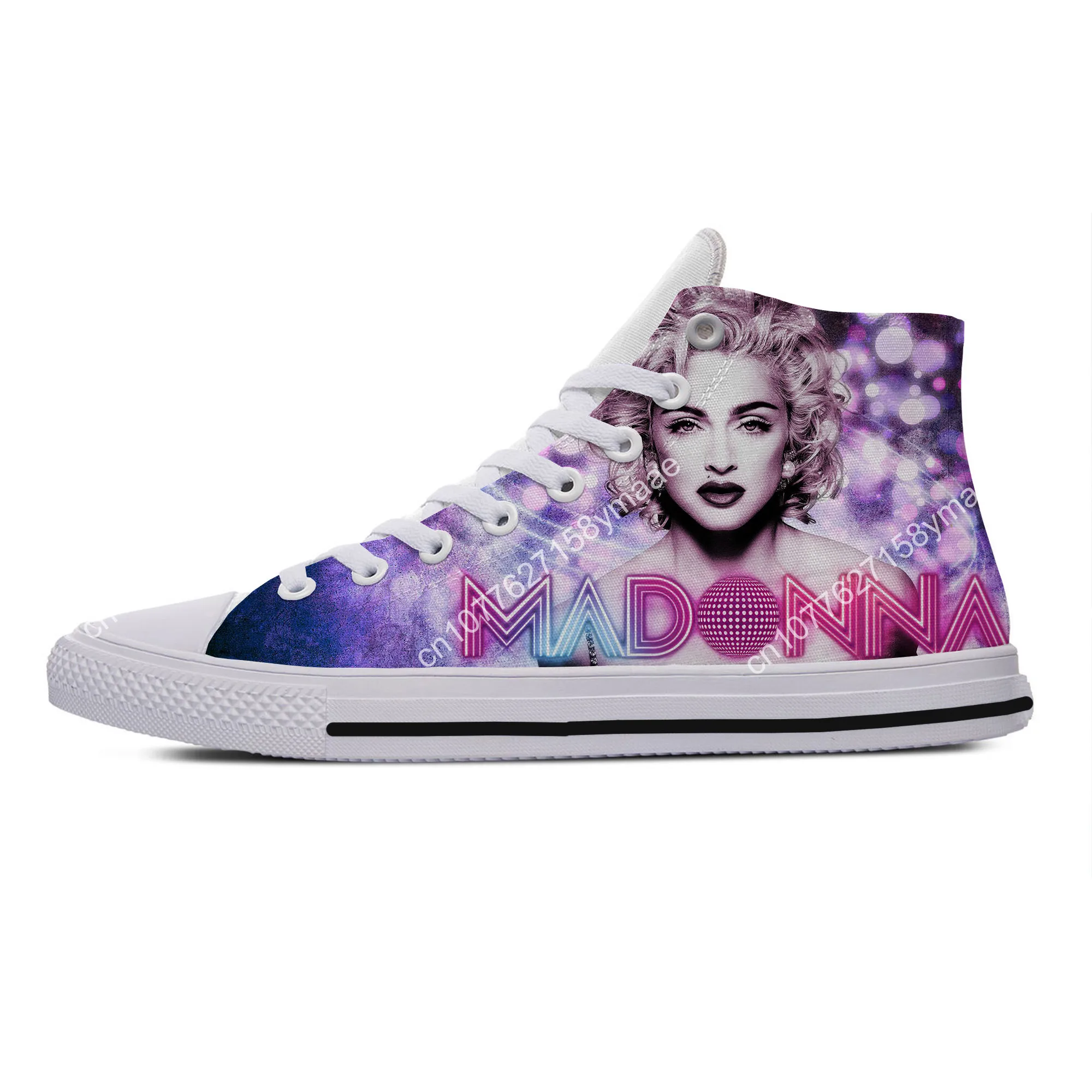 Hot Cool Latest Sale Pullover Leisure Shoes Sexy Lady Gaga Lightweight Breathable Comfortable Canvas Shoes High Top Board Shoes