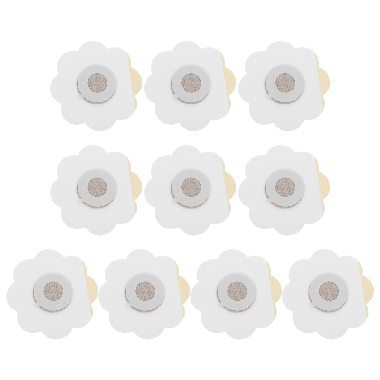 

10 шт., фиксирующие наклейки для прижигания, двухсторонние клейкие портативные теплоизоляционные пасты, маленькая форма цветка, прижигание