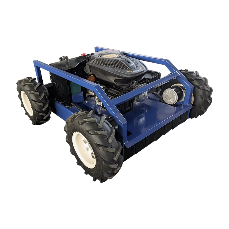 

China's newly designed self-propelled tracked lawn mower gasoline automatic machine customized product