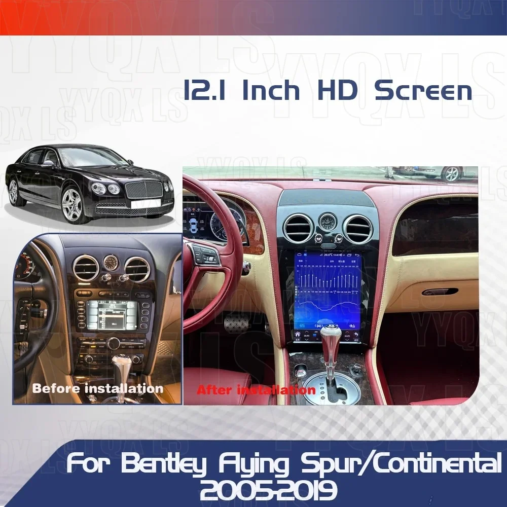 Android 15 For Bentley Flying Spur Continental GT 2015-2020 Car Multimedia Player Radio Screen Carplay GPS Head Unit 4G FM
