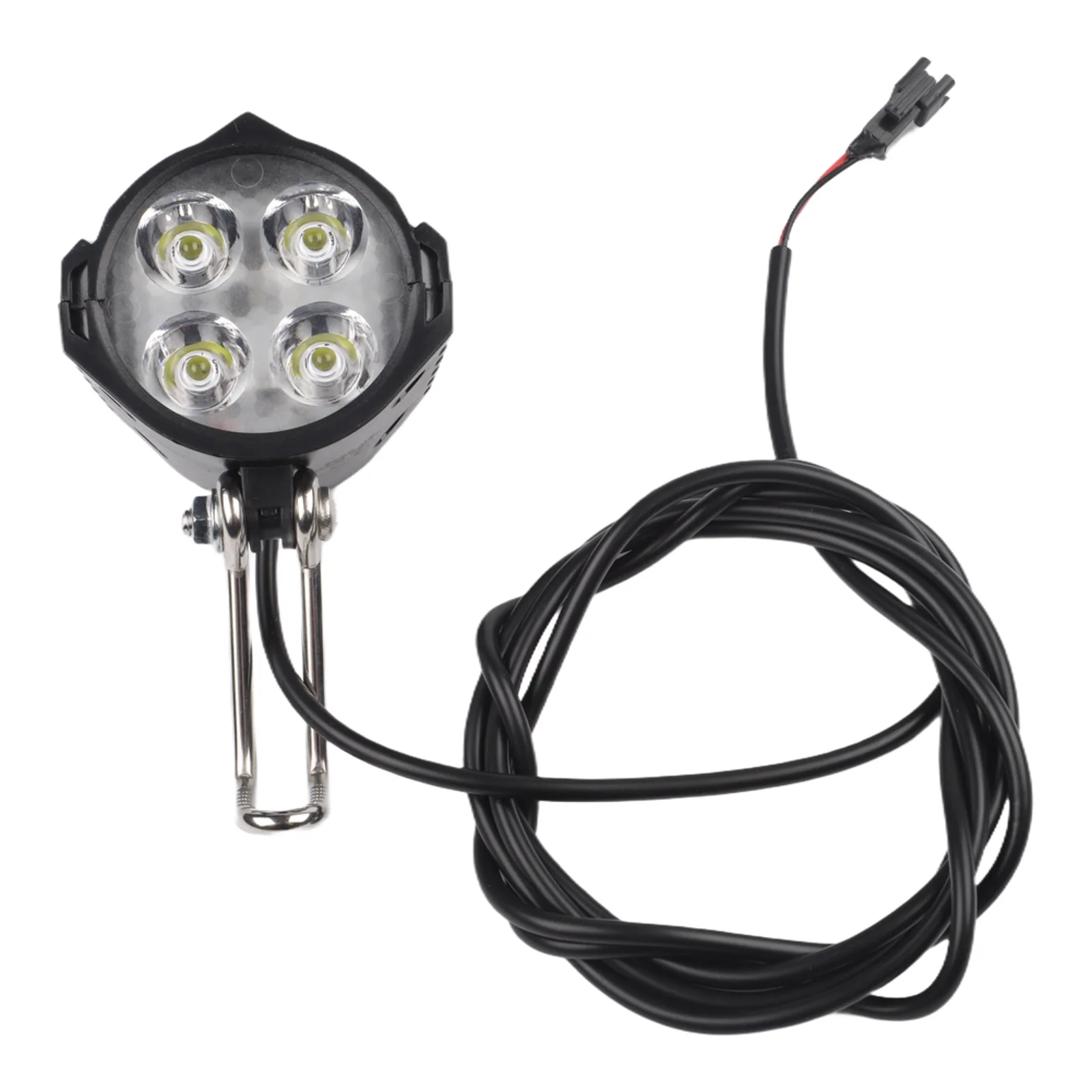 2 Pin 36V 48V Front Lamp 36V 48V Bicycle Headlight Bicycle Light CAN Protocol Light Mid-Drive Motor Light Red Positive Wire