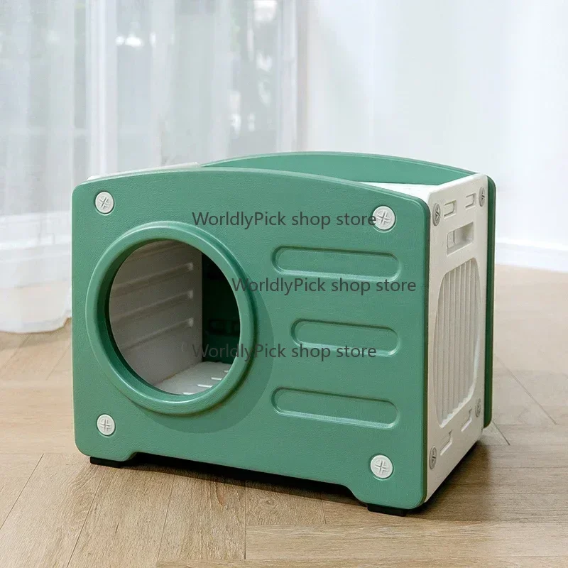 Cat kennel all seasons universal small dog house kennel outdoor enclosed cat house rainproof stray cat kennel in summer
