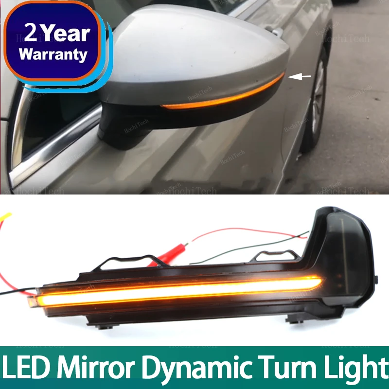 

Дымчатые линзы, боковое зеркало, последовательный указатель поворота для Volkswagen VW Tiguan MK2 2017-22 Touareg MK3 19-22