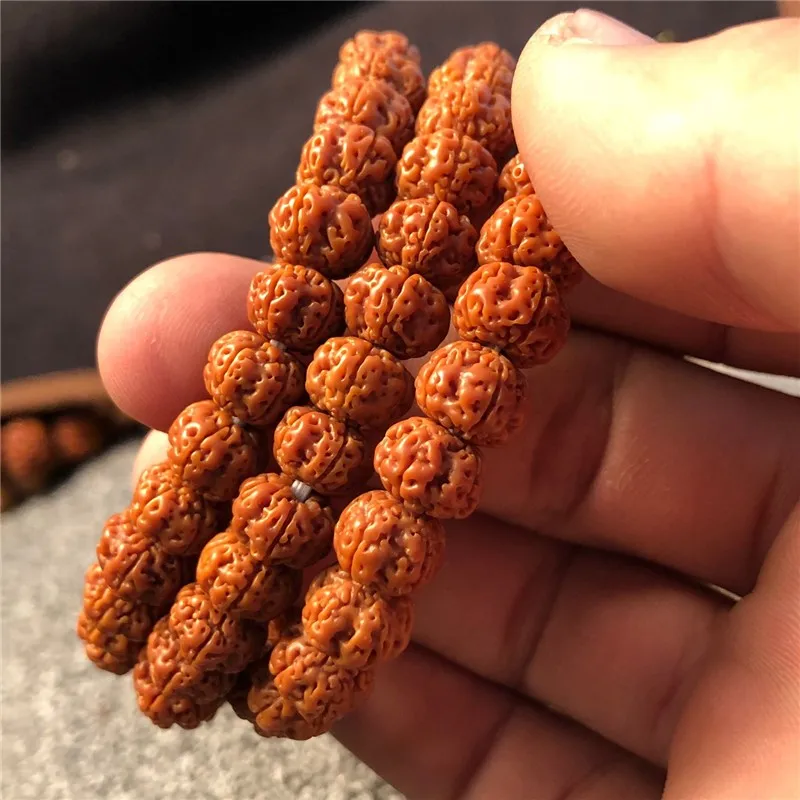 Nature Vajra Bodhi Rudraksha Bracelets Men Meditation Mala Bead Bracelets for Men Women Jewelry Prayer Tibetan Buddhism Bracelet