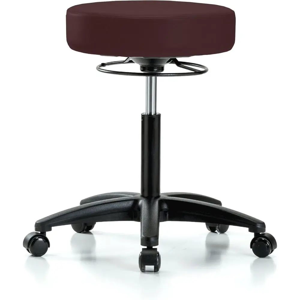 360 Degree Swivel Stool - Adjustable Height 20.5-28, Medium Bench Height, Fabric Seat