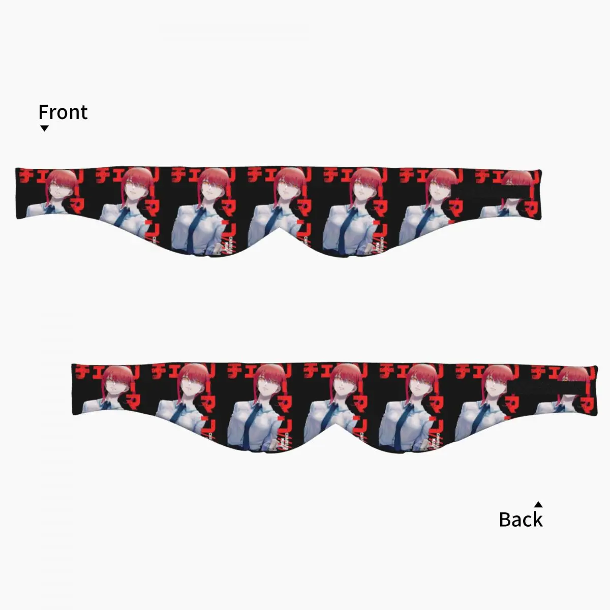 Makima Chainsaw Man Anime Girl sleep eye mask Light Blocking Portable Eye Cover for Girls Boys Travel Party Eyeshade eyepatch view 3