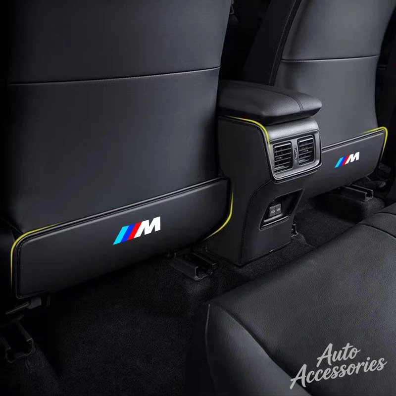 

Car Seat Back Protector Mat Leather Prevent Dirty Anti Kick Pad For BMW M X1 X3 X5 X6 G20 G30 F10 F15 F30 X7 E39 E46 E87 E90 E92