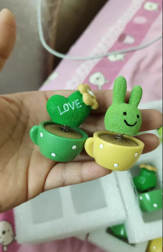 Cute Car Decor Spring Animal Cactus Mini Potted Plant Auto Ornament view 3