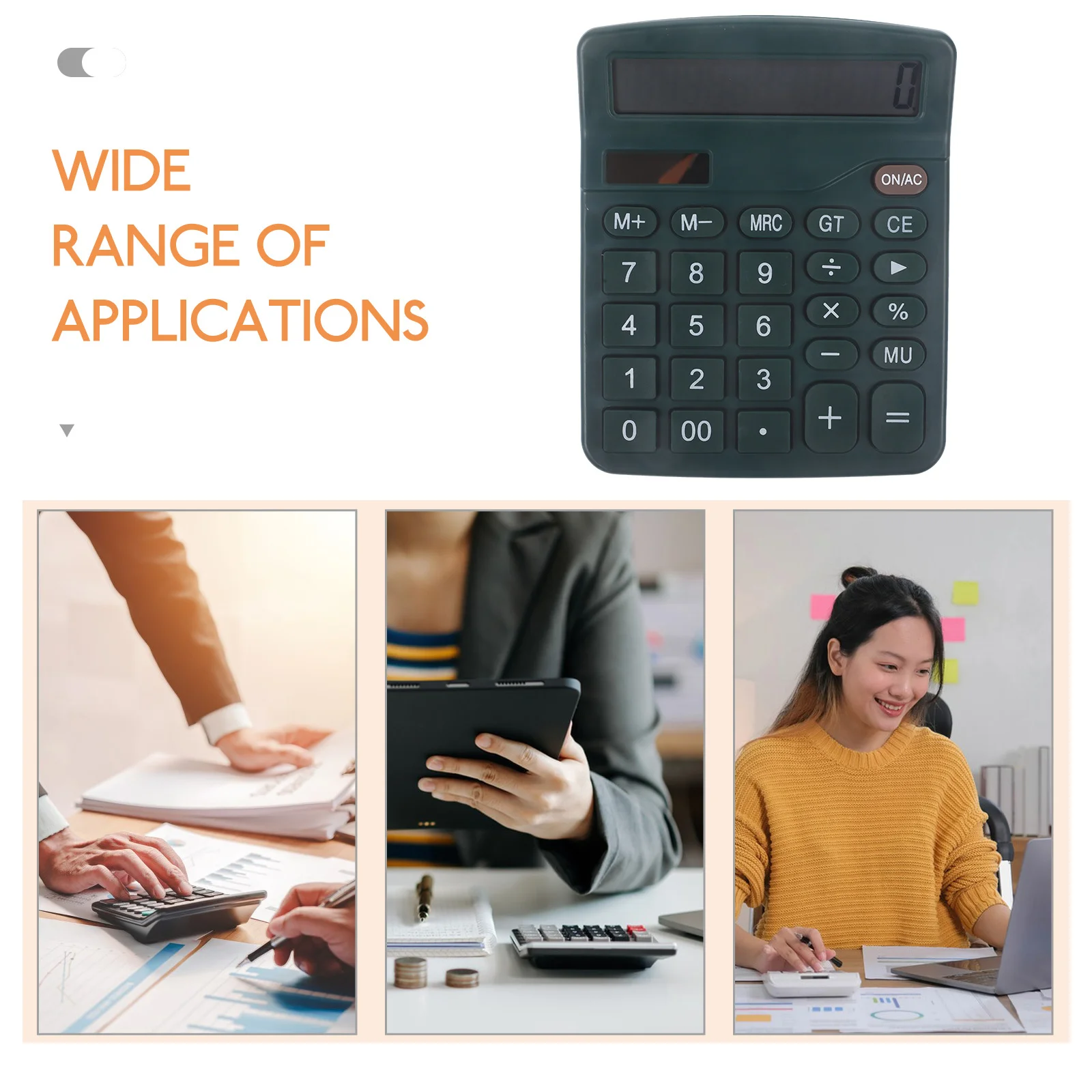 

Small Colored Desk Solar Calculator with Large Buttons Desktop Calculator for Office Study Use Calculators Desktop