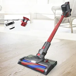 Wet Dry Cordless Vacuum Cleaner with Water Tank,40 Mins Runtime Smart Vacuum Stick,20kPa Handheld Cleaners for Home Carpet Floor