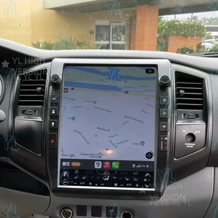 YL 13 بوصة أندرويد 13 شاشة Qled لتويوتا تاكوما 2005-2014 نظام تحديد المواقع Carplay الملاحة راديو السيارة مشغل وسائط متعددة وحدة رئيس ستيريو