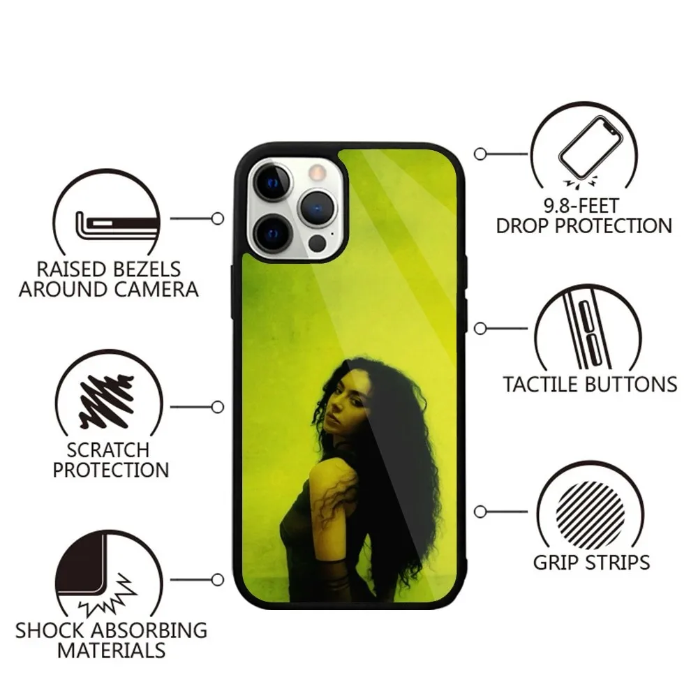 Singer C-Charli XCX BRAT  Phone Case Strong Magnetic For IPhone 15,14,13,Pro,Max,Plus,11,12,Mini For Magsafe Wireless Charging